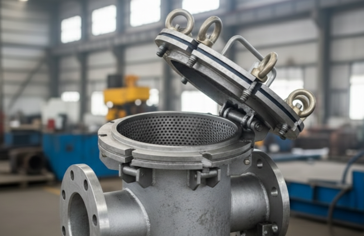 basket strainer อุดตัน