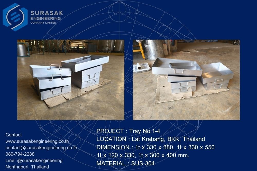 ผลงานรับผลิตงานเหล็กตามแบบ สุรศักดิ์ เอ็นจิเนียริ่ง Tube